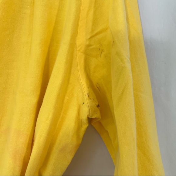 E.Z. Spirit Vintage 80s Yellow Belted Jumpsuit - Picture 8 of 11